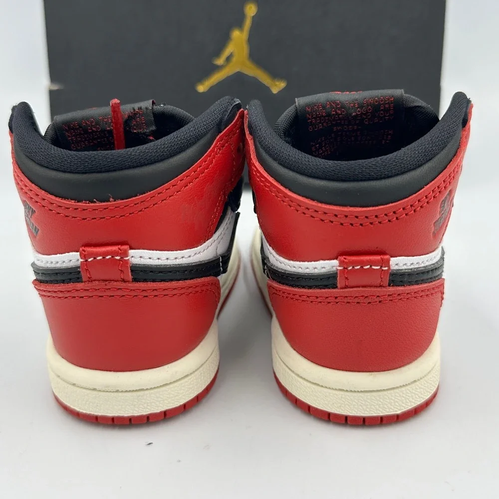 [FD1413-106] Air Jordan 1 Retro High OG Toddler 'Black Toe‎ Reimagined' *NEW* 4C